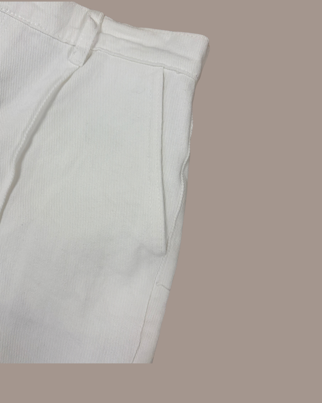 White Tailored Shorts
