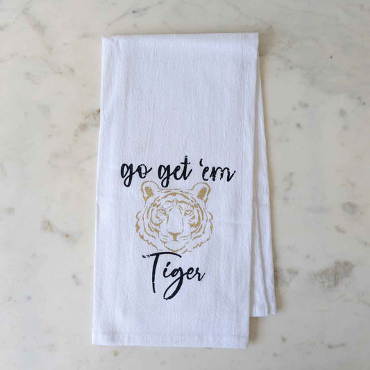 Go Get ‘Em Tiger Flour Sack Towel