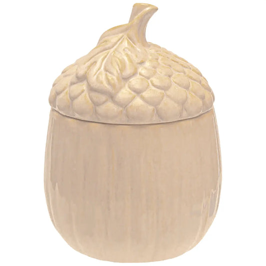Acorn Stoneware Cookie Jar
