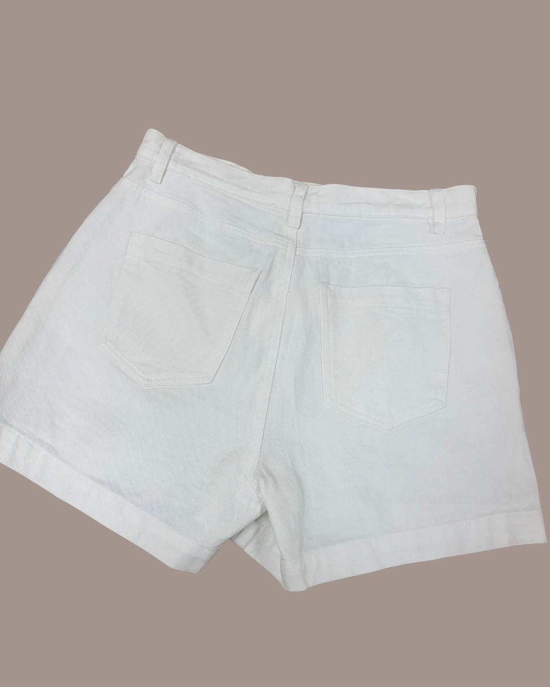 White Tailored Shorts