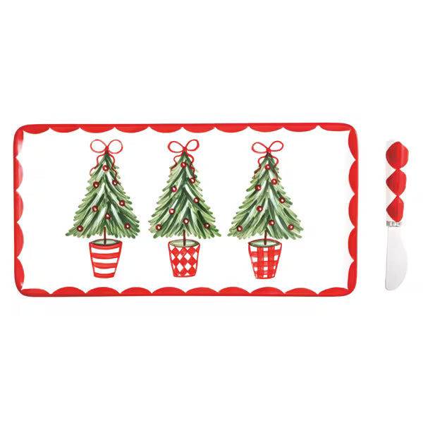 Christmas Tree Topiary Tray