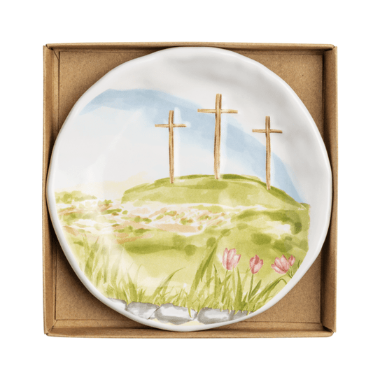 Boxed 3 Cross Trinket Dish
