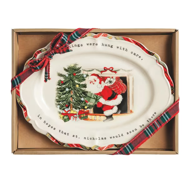 Sneaky Santa Sentiment Plate
