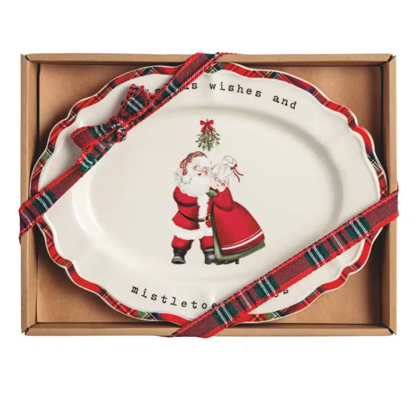 Mr. & Mrs. Claus Sentiment Plate