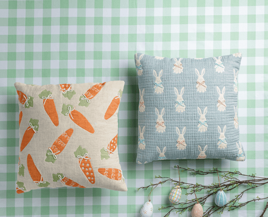 Jacquard Easter Pillow