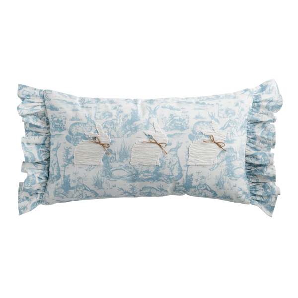 Toile Bunny Pillow
