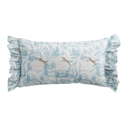 Toile Bunny Pillow