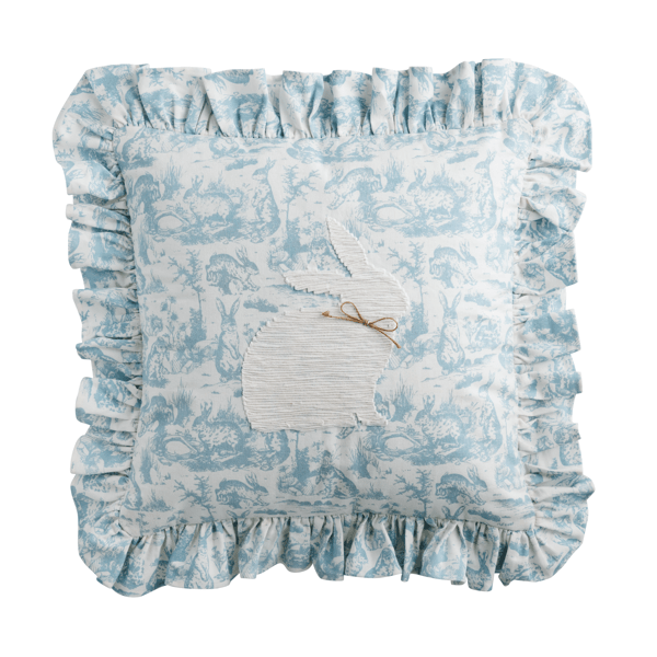 Toile Bunny Pillow