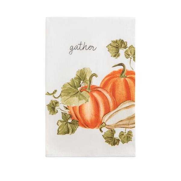 Gather Pumpkin Printed Towel