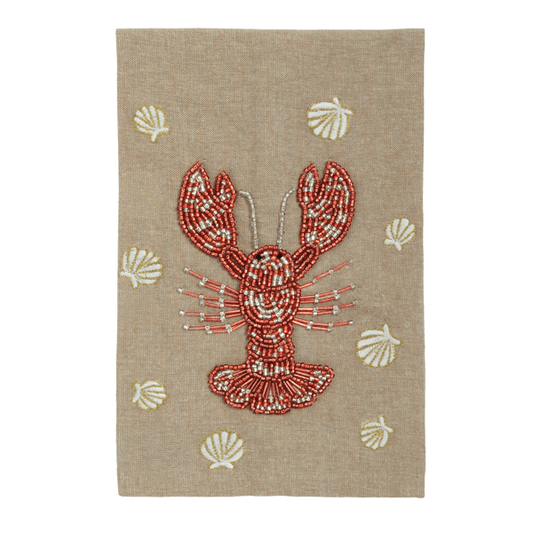 Lobster Beaded Towel