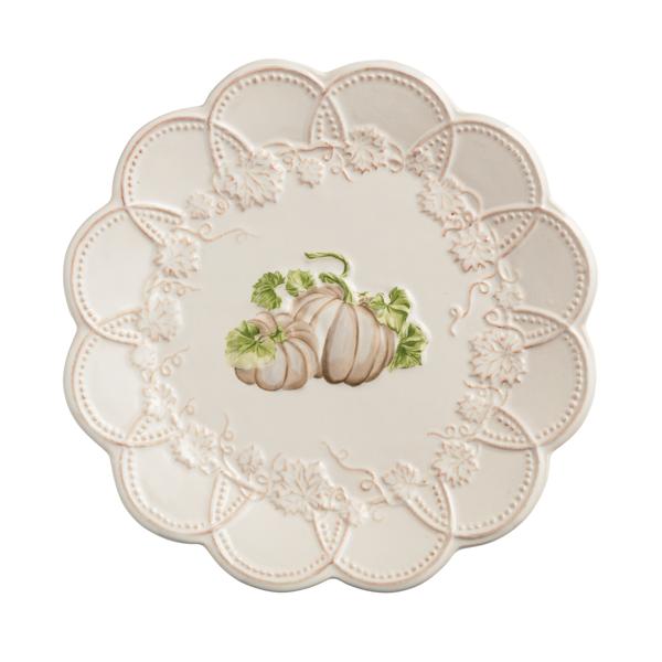 White Pumpkin Salad Plate