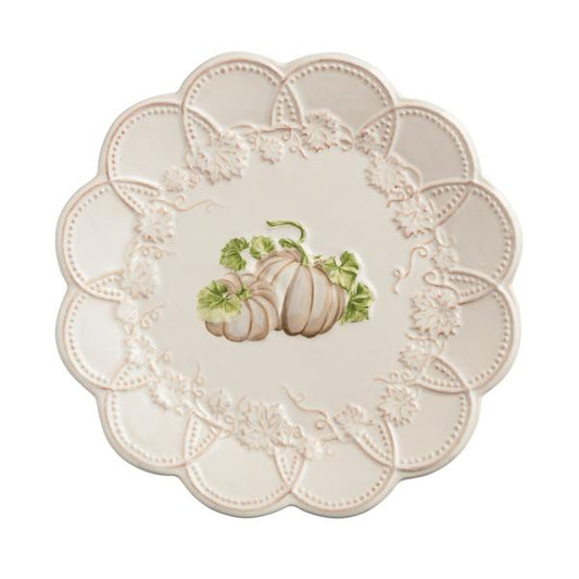White Pumpkin Salad Plate