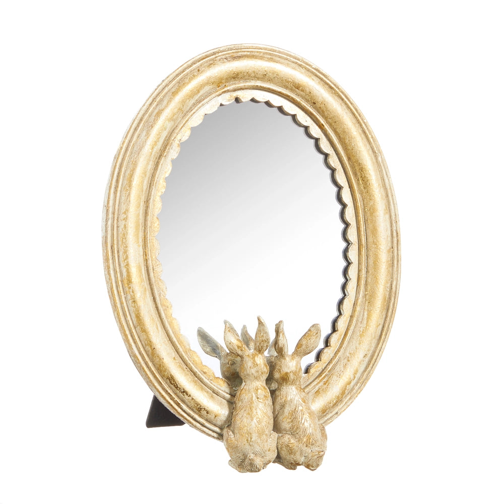 Gold Rabbits Mirror