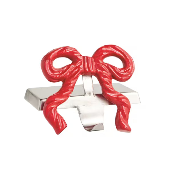 Red Bow Stocking Holder