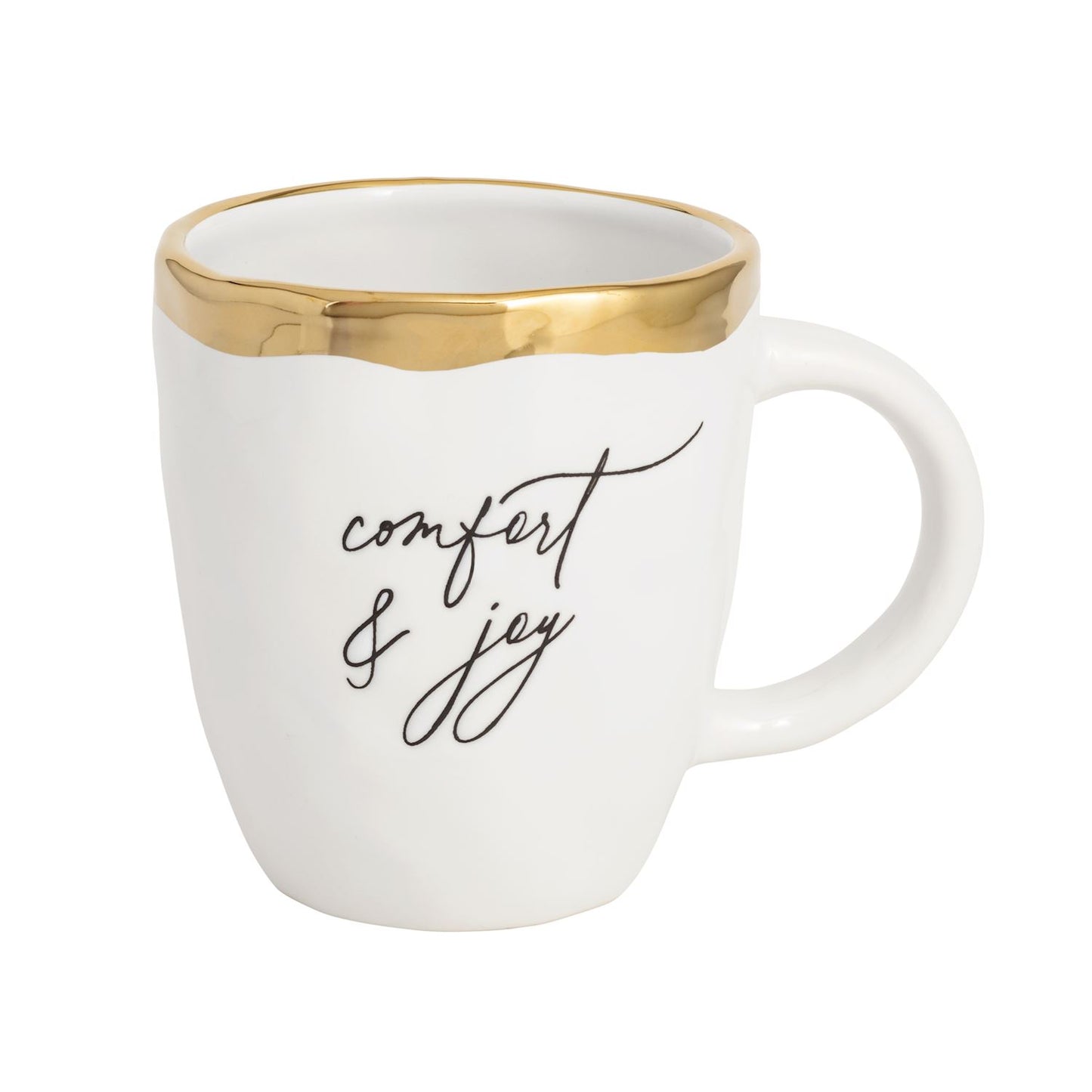 Comfort & Joy Gold Edge Mug