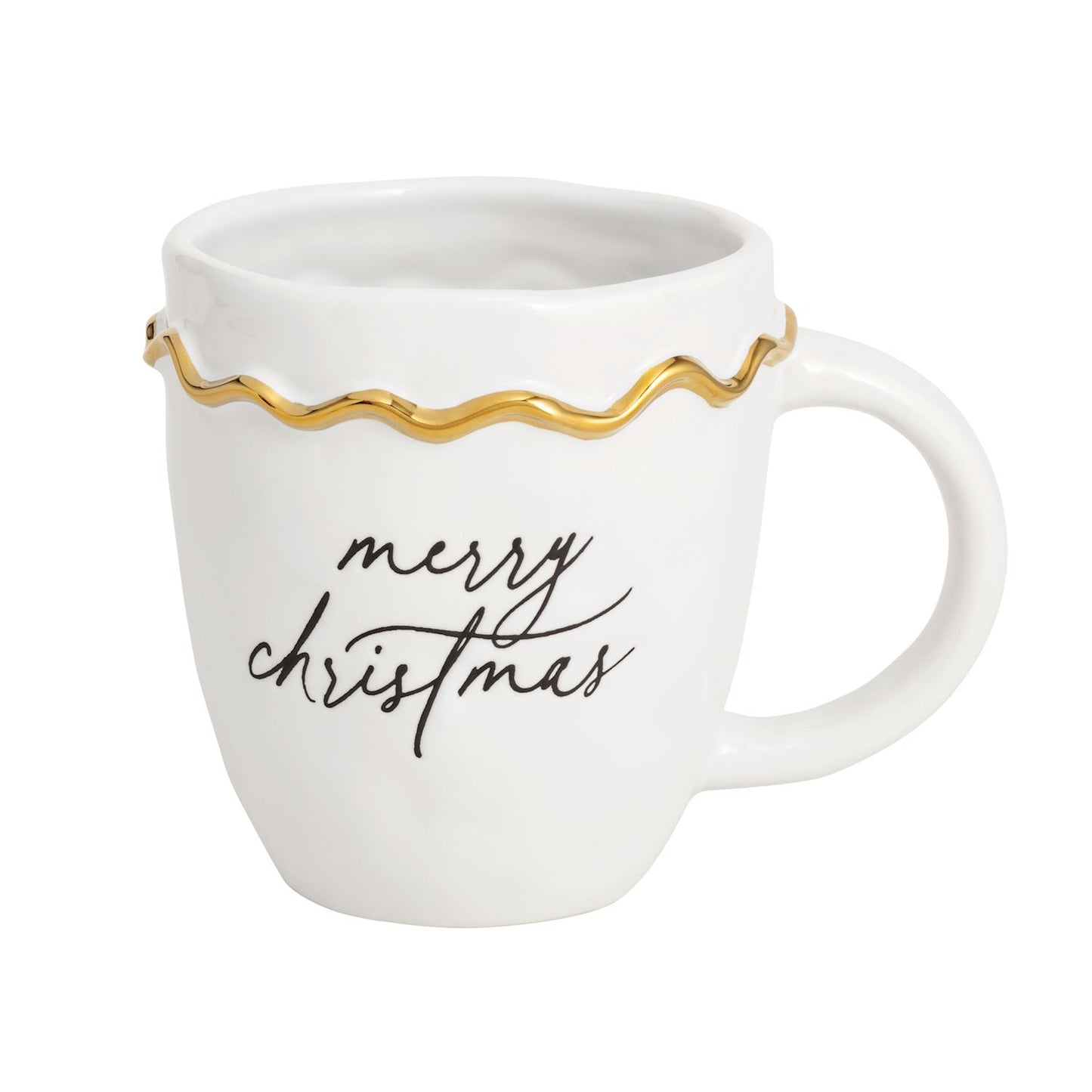 Merry Christmas Gold Edge Mug