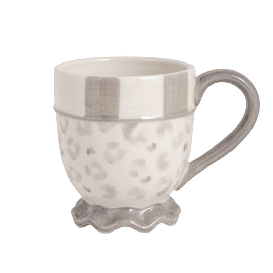 Grey Leopard Mug