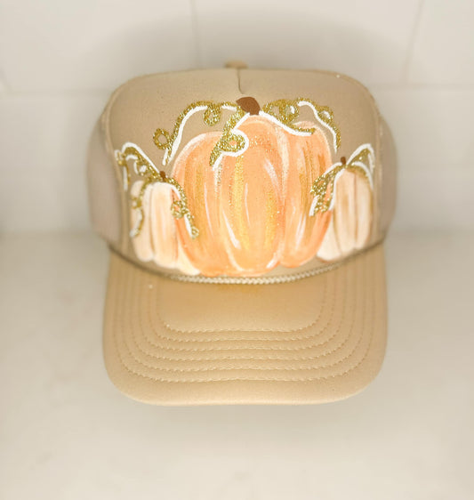 Painted Pumpkin Trio Hat