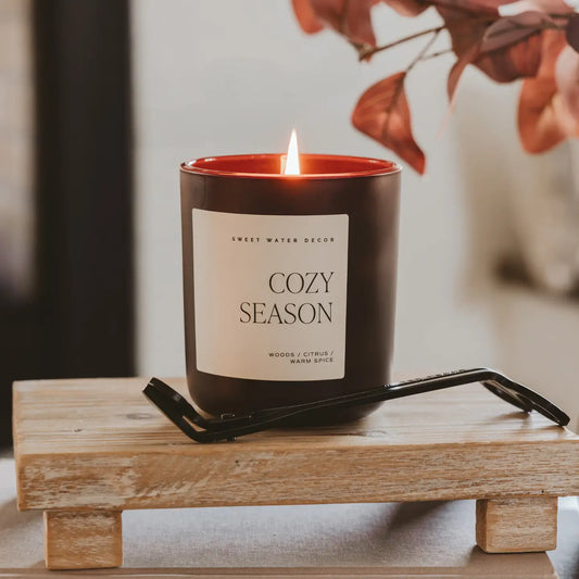 Cozy Season Brown Jar
