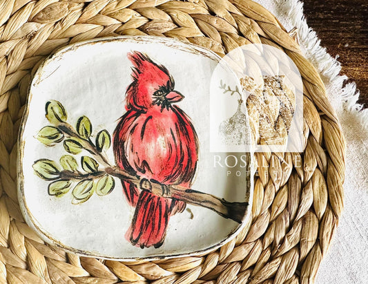 Square Cardinal Plate