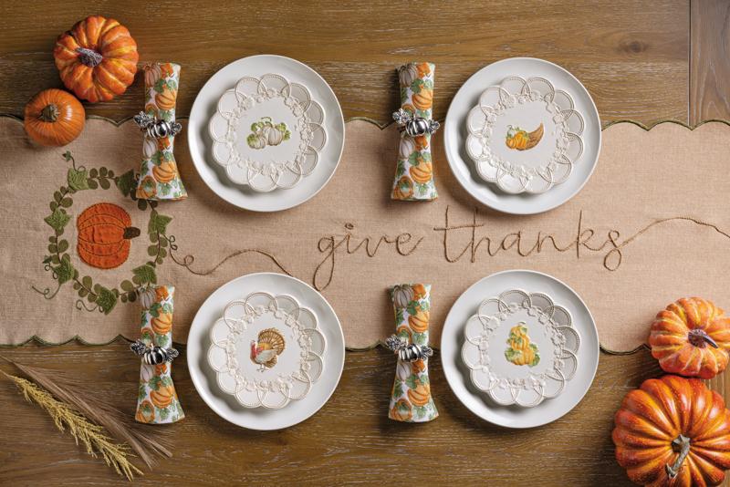 White Pumpkin Salad Plate
