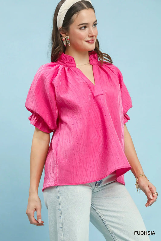 Fancy in Fuchsia Top