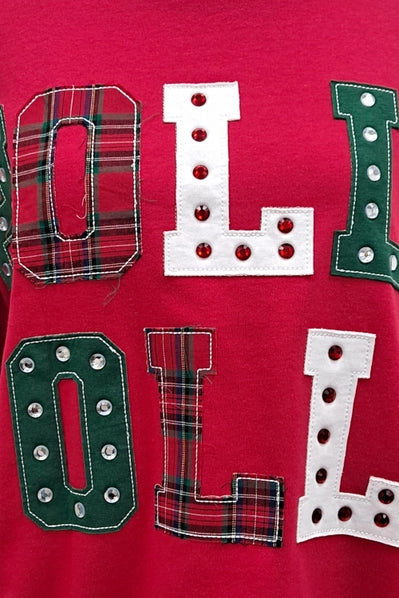 Holly Jolly Patchwork Sweatshirt