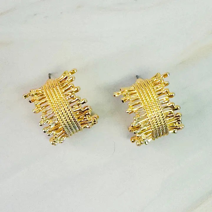 Golden Lace Earrings