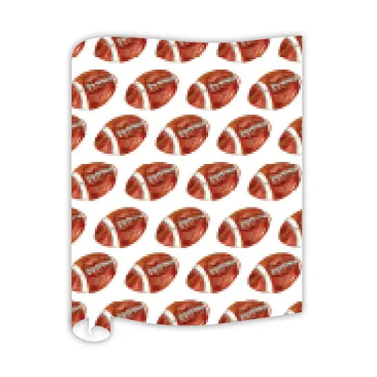 Handpainted Football Table Runner