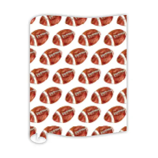 Handpainted Football Table Runner