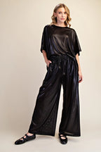 Black Lurex Knit Set