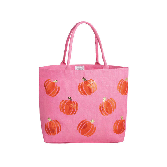 Pink Pumpkin Sparkle Tote