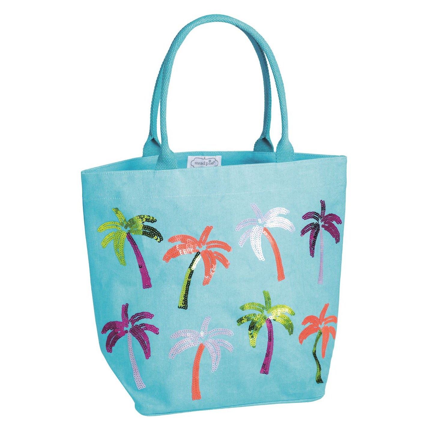 Palm Tree Sparkle Pool Tote
