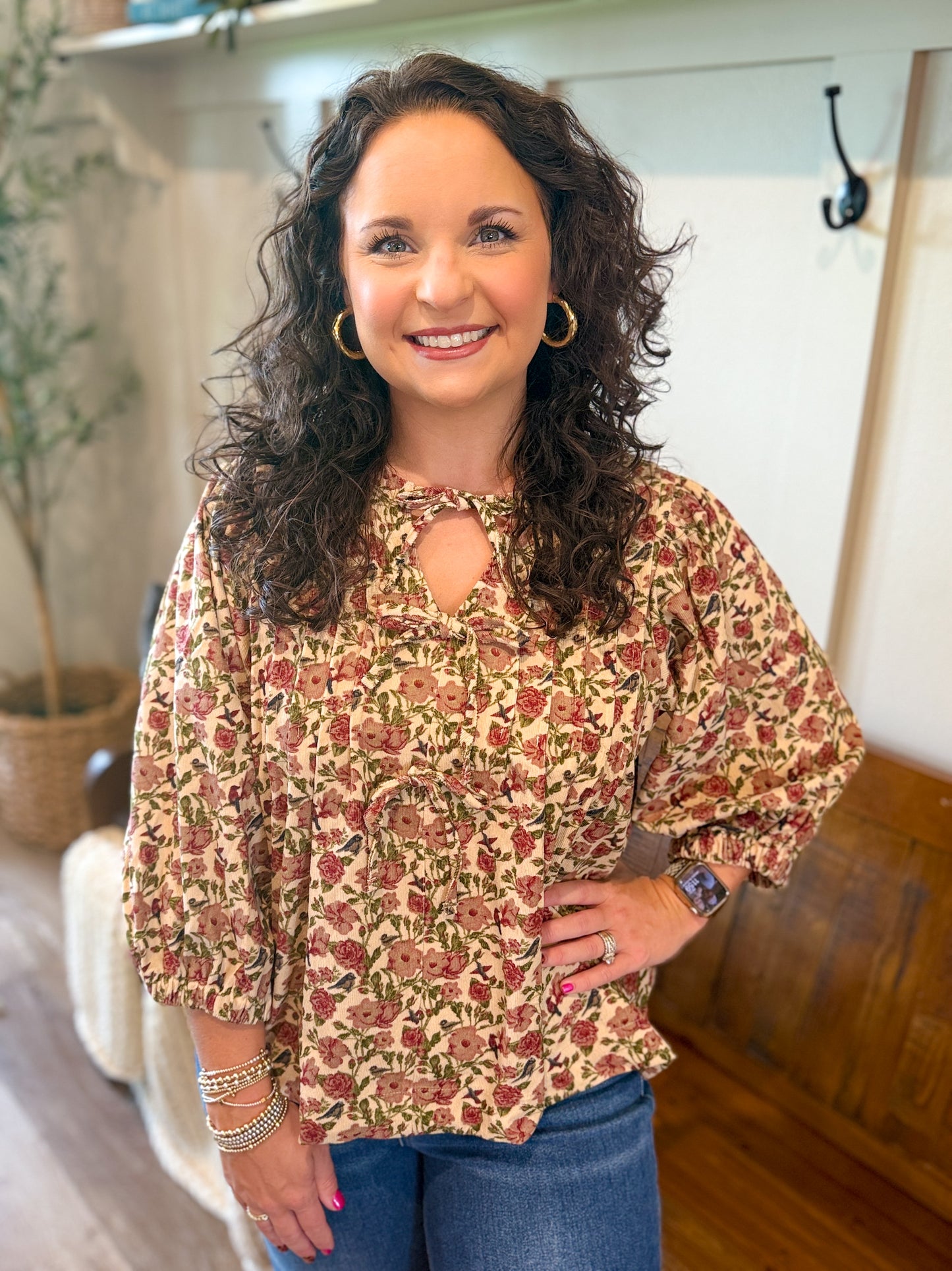Vintage Floral Top
