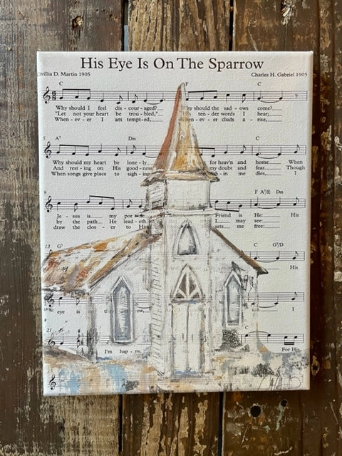 His Eye Is on the Sparrow Art | 8x10