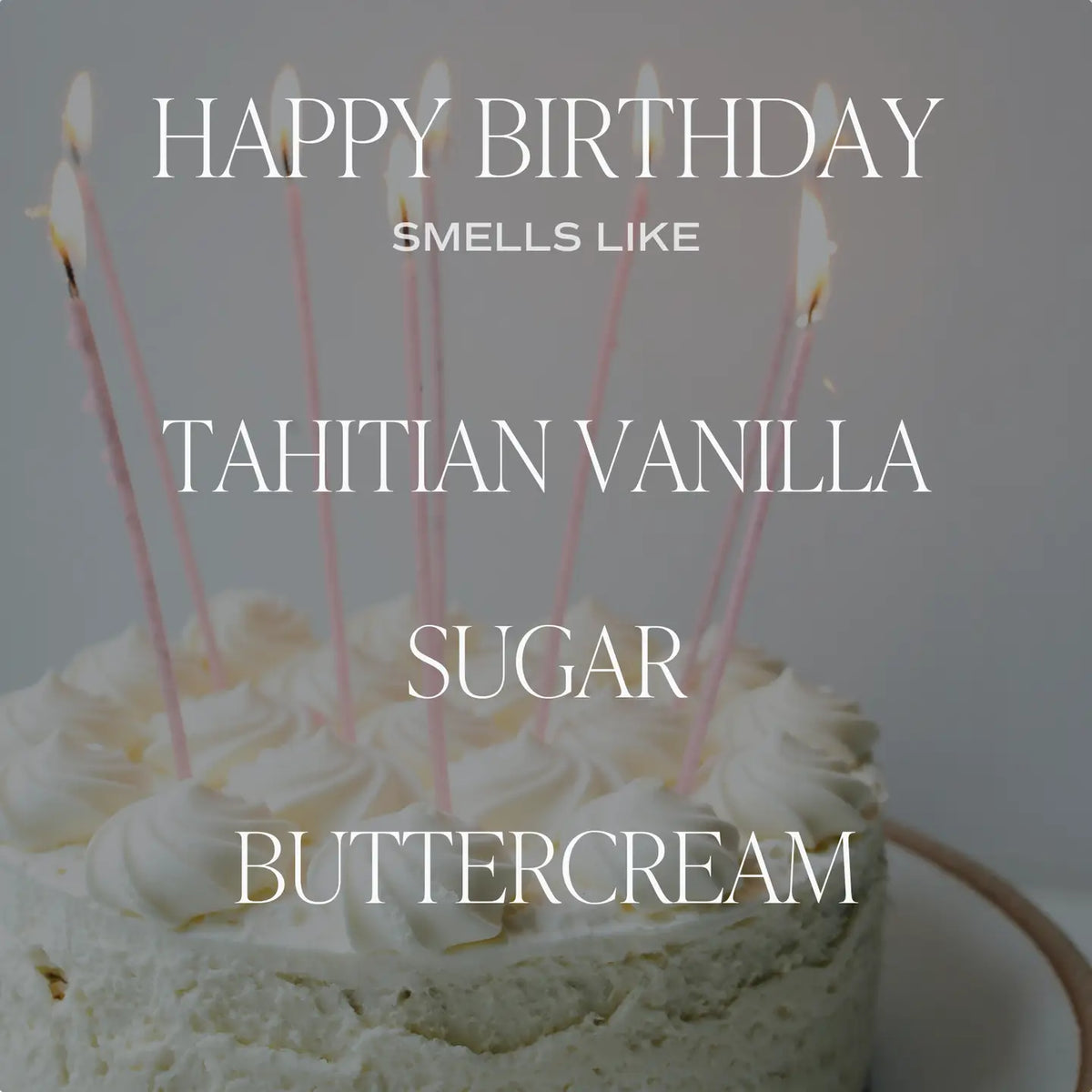 Happy Birthday Ribbed Candle