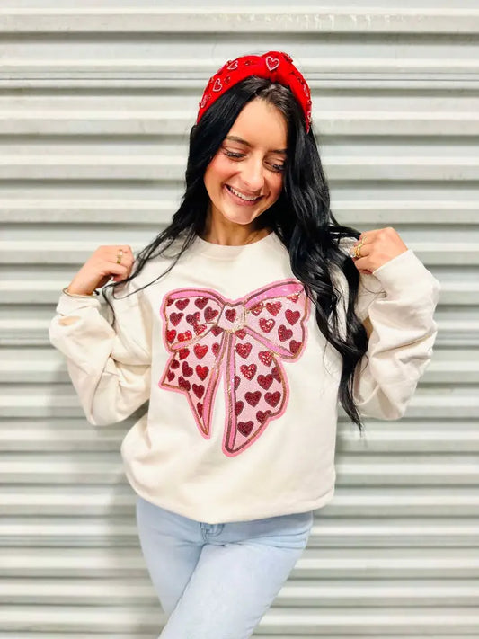 Sequin Heart Sweatshirt