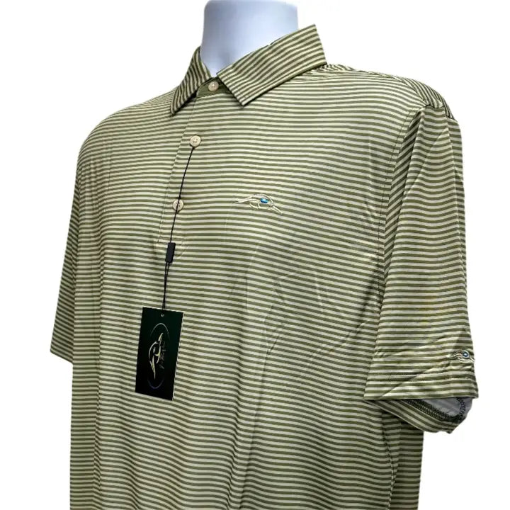 Moss Stripe Polo