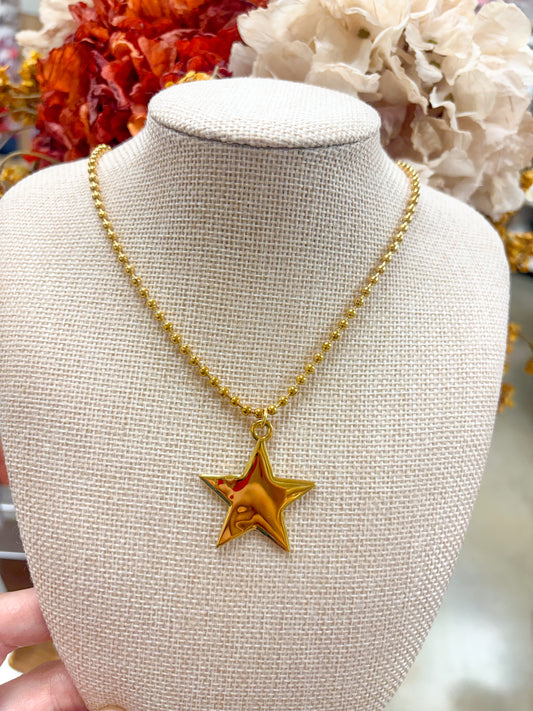 Gold Star Necklace