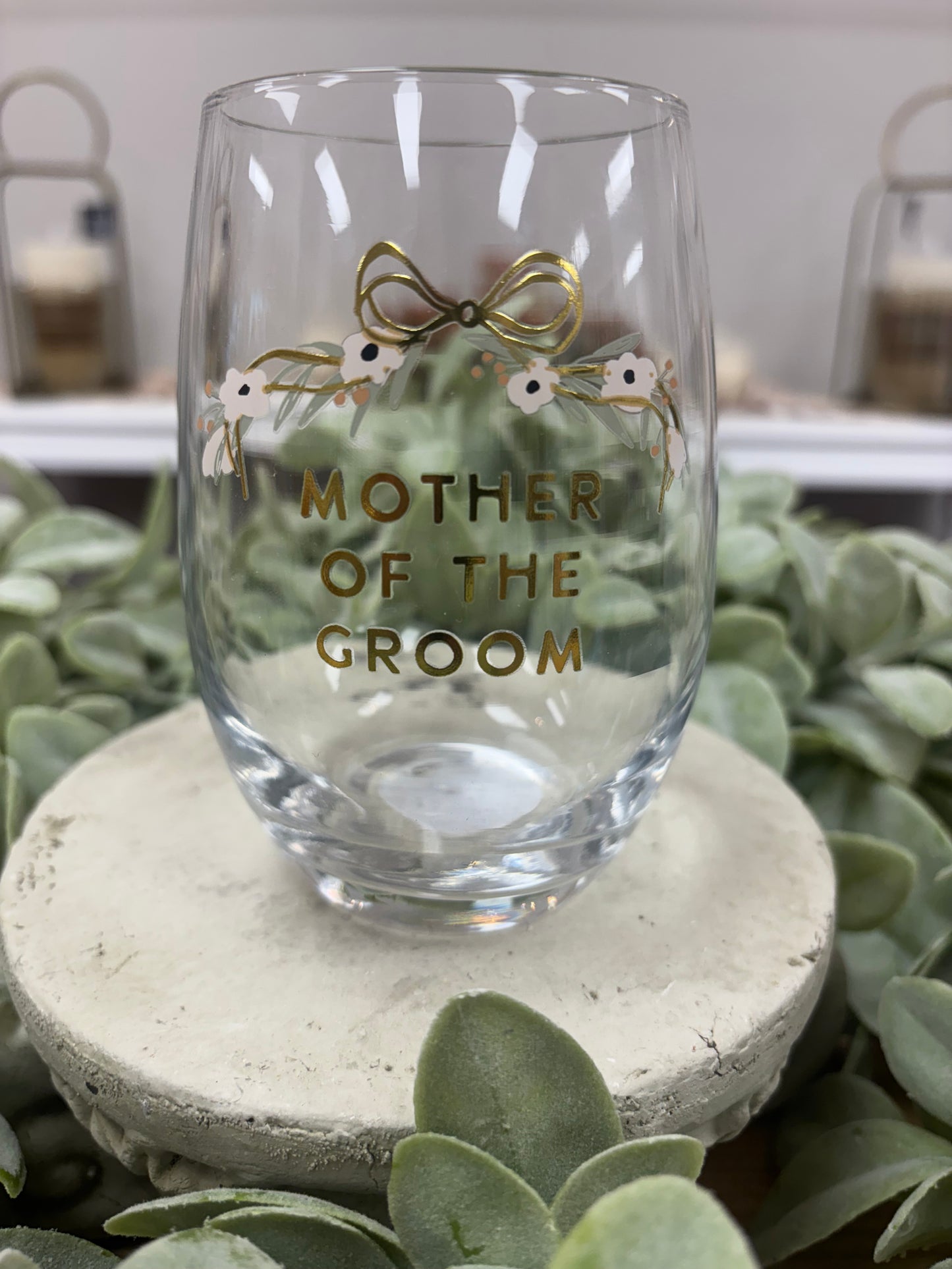 Mother of the Groom Glass