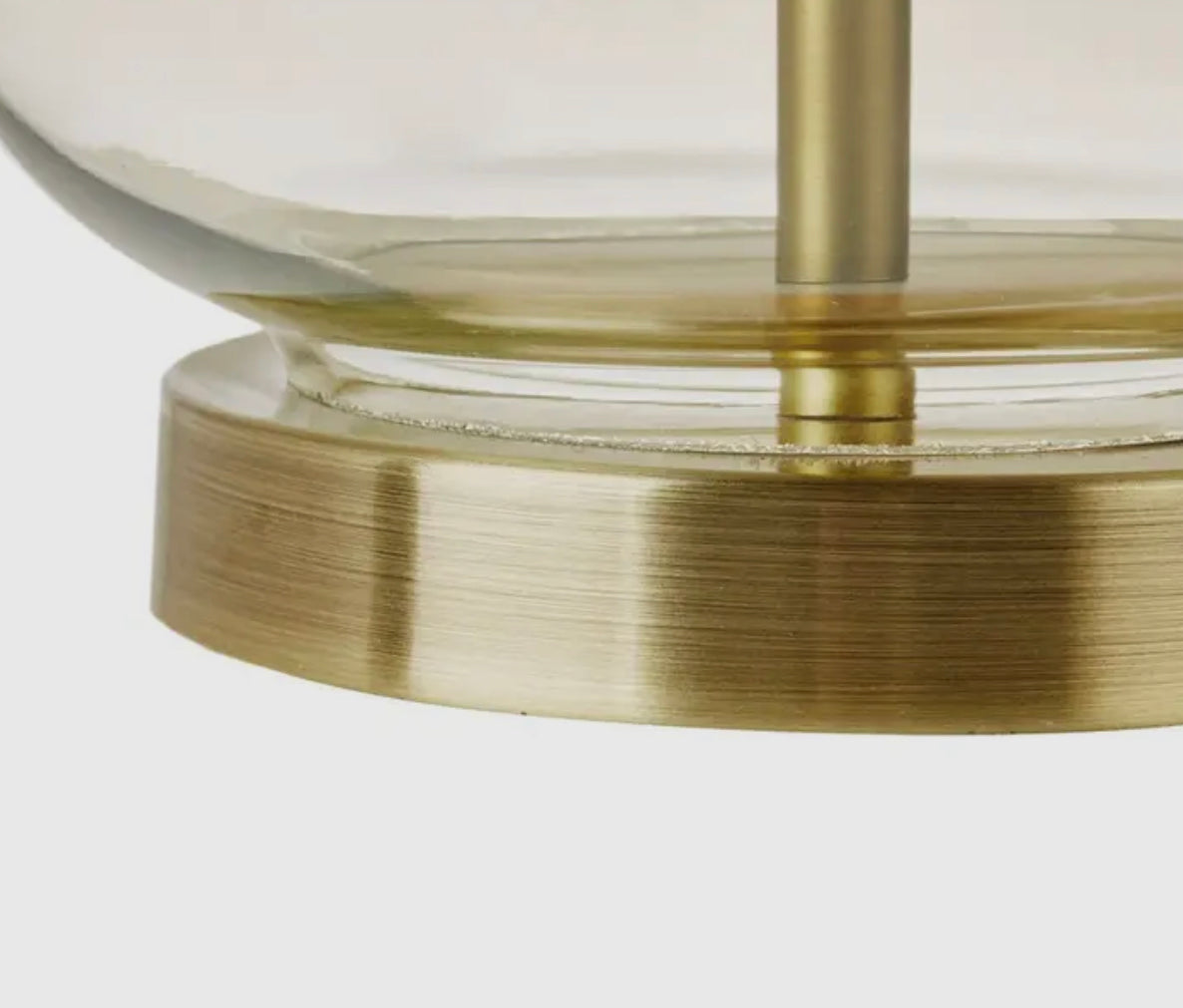 Clear Glass Base Table Lamp