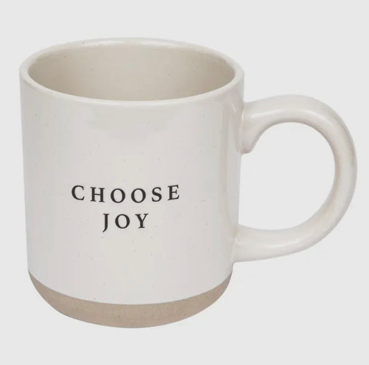 Choose Joy Stoneware Coffee Mug