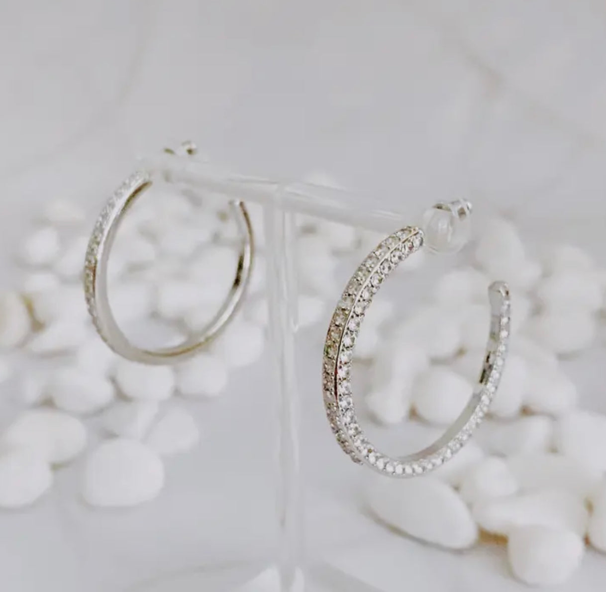 Plain Or Shine Reversible Hoop Earrings