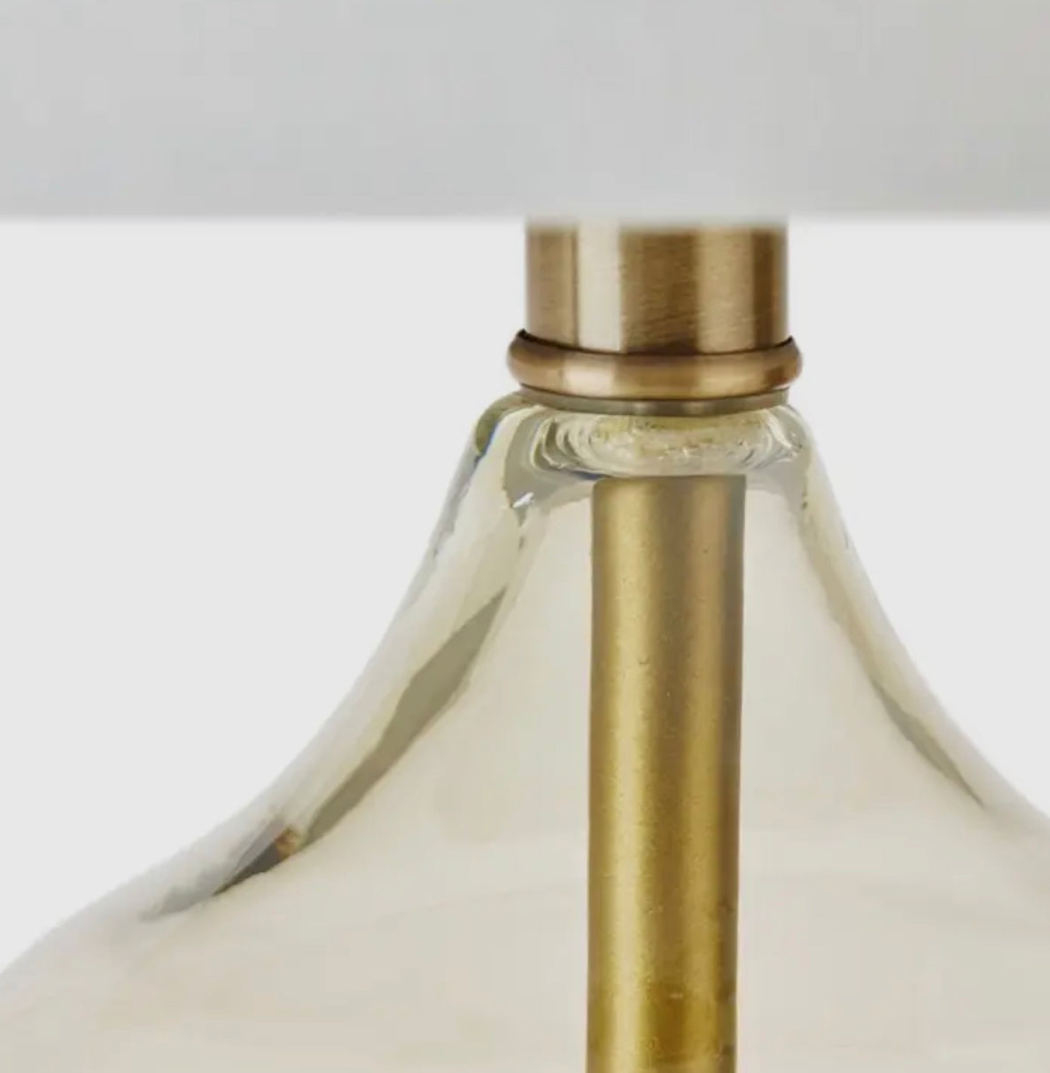 Clear Glass Base Table Lamp