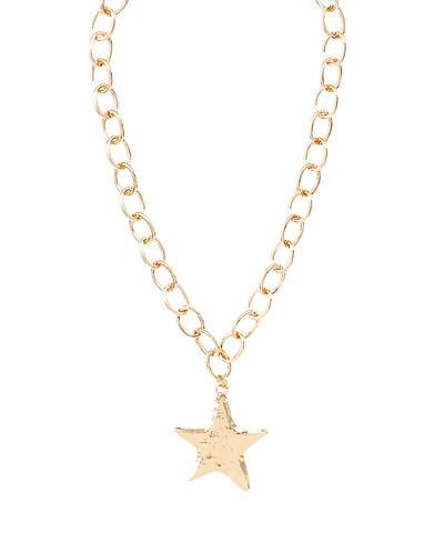 Gold Star Chain Necklace