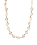 Pearl Hearts and Gold Bead Necklace