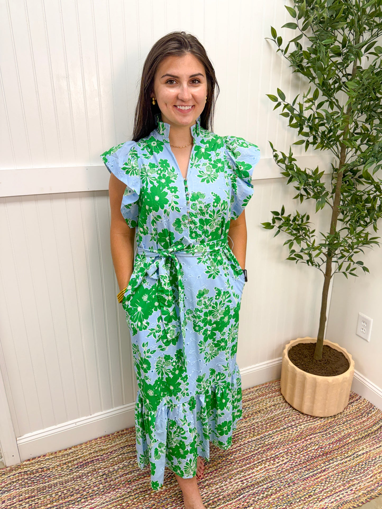 Green Garden Party Dress