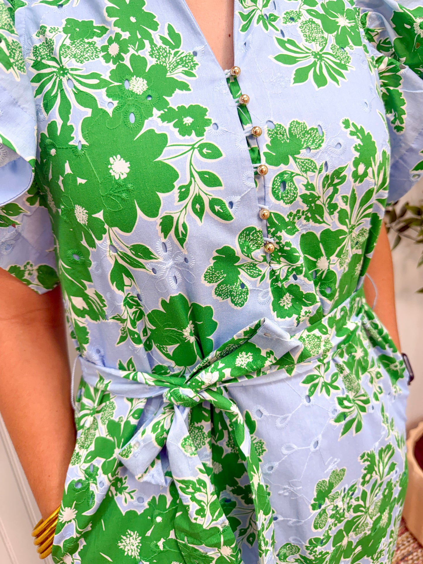 Green Garden Party Dress