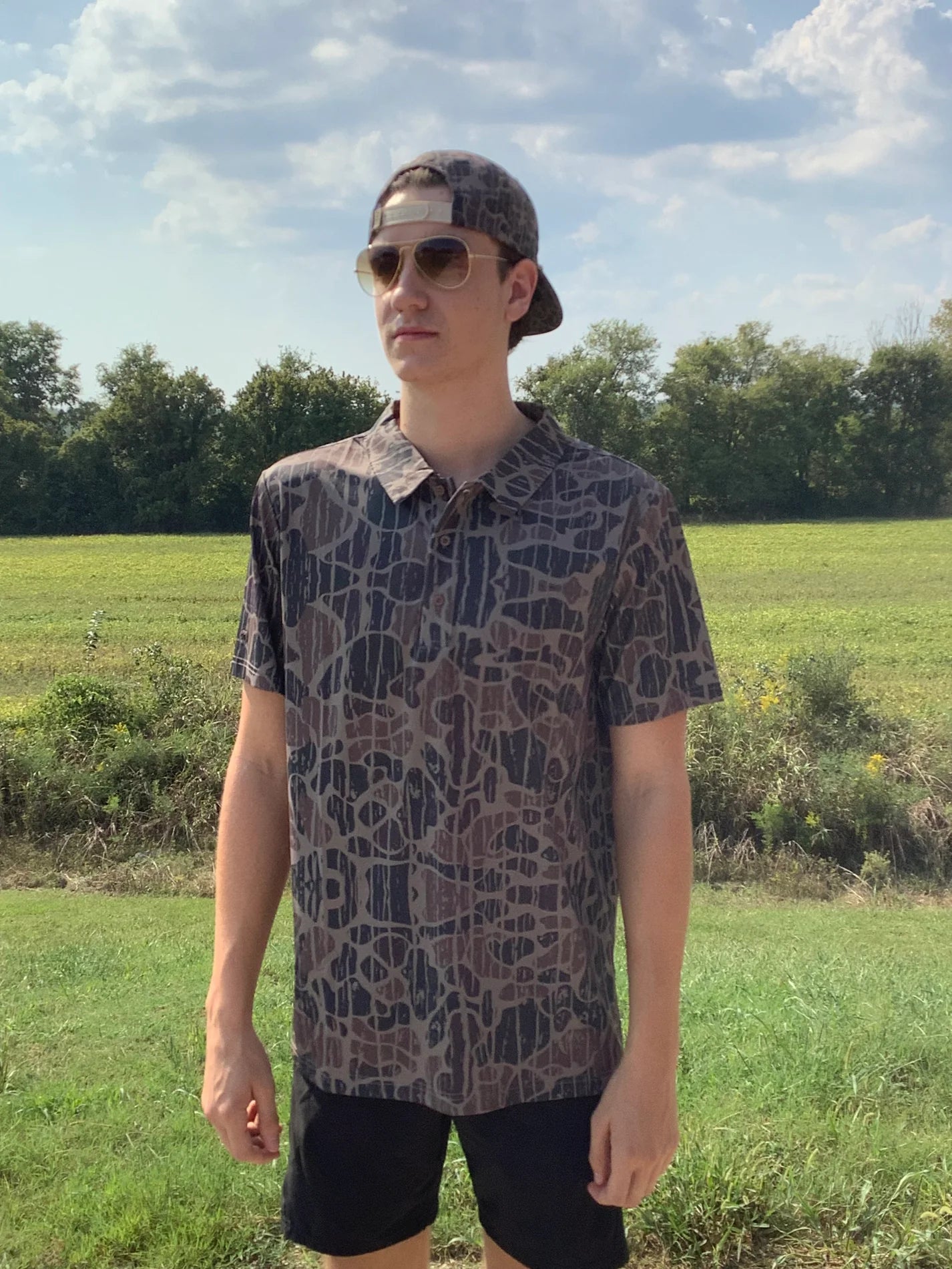 Camo Vein Polo