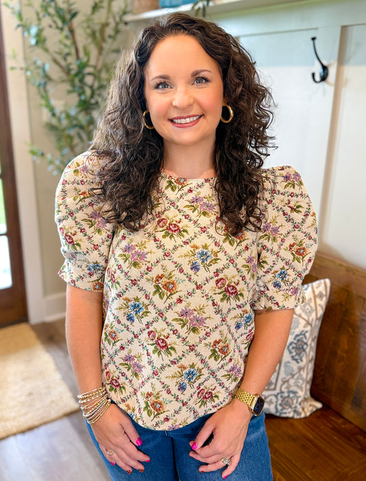 Vintage Floral Top